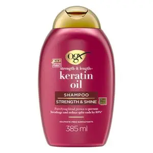 Ogx Organic Shampooing Strength &amp; Length à l’Huile de Kératine, 385 ml