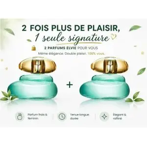 Oriflame 2 Parfums Elvie Femme – Longue Tenue Parfum Frais Élégant &amp; Féminin
