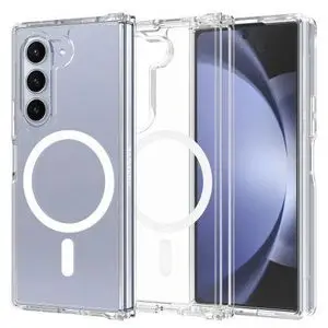 Original Coque Transparent magnétique pour Samsung Z FOLD 6 Wireless Charge Cercle  magnétique