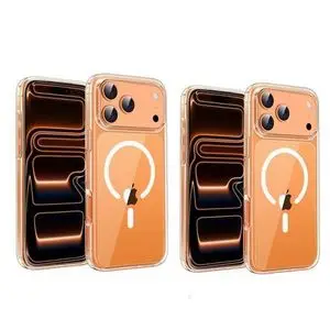 Original Cover Pack Pochette pour iPhone 17 Pro Max, Qualité bien transparente sans fil avec Incassable et pochette silicone cadeau