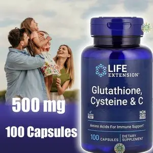Life Extension Life Extension, Glutathione, Cysteine &amp; C, 100 Capsules