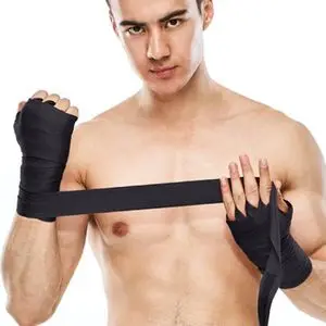 Pakka Bandes de Boxe Semi Elastique Bandage de Boxe Sangles de Soutien pour Poignets