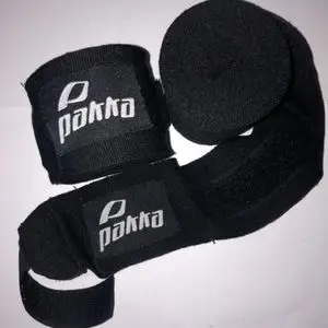 Pakka BANDAGE POIGNEE 4.5 mètre POUR BOXE THAI-BOXING KICKBOXING noir