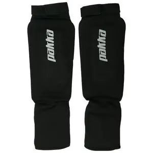 Pakka 1 Pair Protège tibia de Protection pour Kick-Boxing et Muay-Thai - NOIR
