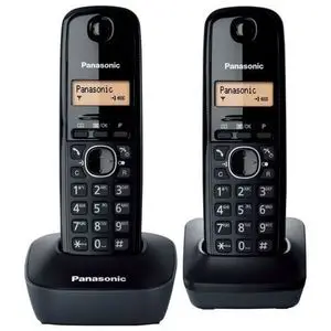 Panasonic Téléphone Fixe Duo Sans fil KX-TG1612 - Affichage LCD à deux lignes