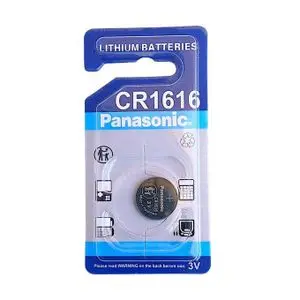 Panasonic Pile bouton CR1616 3V lithium non rechargeable, idéale pour télécommandes, clés de voiture et montres