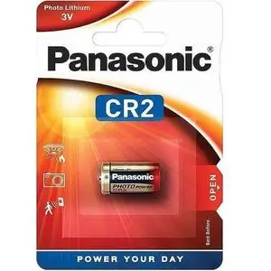 Panasonic CR2 Pile au Lithium Haute Puissance 3 volts, Pour Appareil Photo Flash Pile 3V