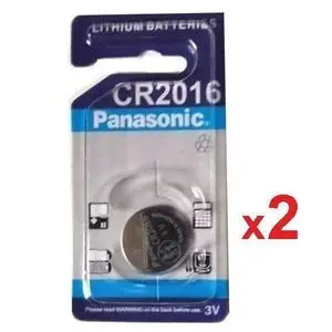 Panasonic CR2016 3V Batterie // Pile Bouton au Lithium 3 volts // 2 unités