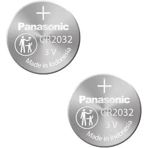 Panasonic CR2032 Lot de 2 piles bouton au lithium 3 V (couleur et design aléatoire)
