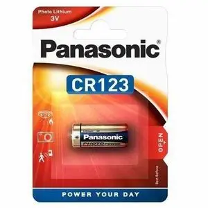 Panasonic Pile 3V CR123 au Lithium 3 volts Pour Appareil Photo