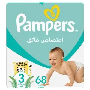 Pampers Pampers Couches Bébé Taille 3 - 68 unités 68 Unité