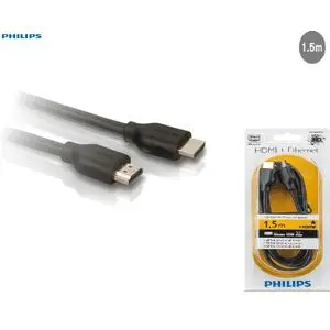 Philips Cable 1.5m Hdmi to Hdmi avec Ethernet Cuivre Plug-and-play haut débit
