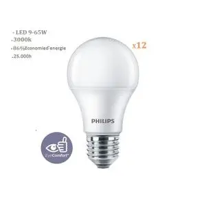 Philips PACK 12 AMPOULES ESS LED BULB 9W E27 3000K 230V 1PF/12 MA