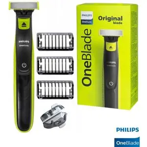 Philips Tondeuse rasoir a barbe - Oneblade QP2724/10 - 3 attaches (1 / 3 / 5 mm) incluses –sans fil rechargeable