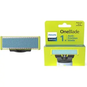 Philips OneBlade First Shave lame, pour tous les modèles OneBlade et OneBlade Pro, pour peau très sensible du visage, 1 pièce (modèle QP215/50)