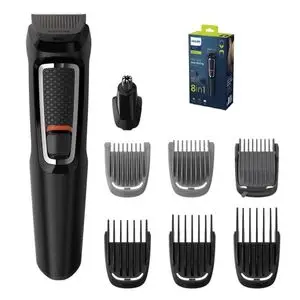 Philips Tondeuse Series 3000 multistyle 8 en 1 un seul outil stylisation facile pour le visage et les cheveux, 11 hauteurs de coupe (0,5 à 16 mm)-MG3730/15