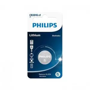 Philips CR2016 Pile Bouton au Lithium 3 volts // CR 2016 Batterie 3V Blister 1 unité