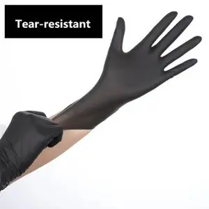 proclean 100 gants en vinyle noire de haute qualité