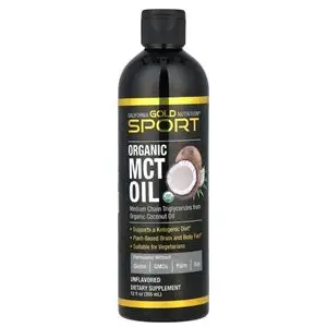 CALIFORNIA GOLD NUTRITION Huile TCM biologique, MCT OIL ,  sans saveur, 12 fl oz (355 ml)