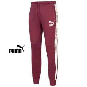 Puma Pantalon de survêtement T7 pour homme burgundy