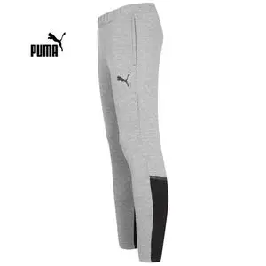 Puma Pantalon de survêtement décontracté hommes teamCUP gris