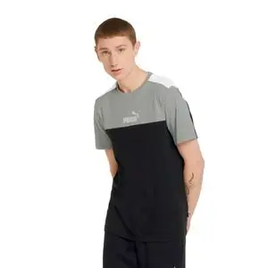 Puma t-shirt homme gris ESS+ BLOCK TEE (847426-01)