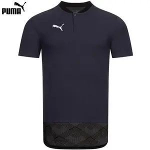 Puma POLO CASUAL COL MAO TEAMFINAL BLEU