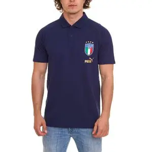 Puma Polo FIGC Coach Fanwear Bleu foncé