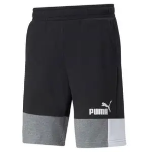 Puma short homme noir ESS+ Block Shorts 10 TR (847429-01)