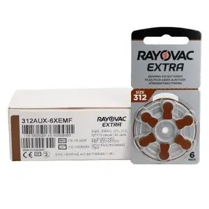 Rayovac 60 piles auditives 312 Extra advanced / pile auditive PR41 / piles pour appareils auditifs