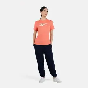 Reebok Vector Graphic Femme T-shirts Corail coucher de soleil