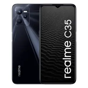 realme C35 – 6.5" – 4 Go RAM + 4 Go Étendue – 128 Go ROM – 50 MP – 5000 mAh – 18W – Noir