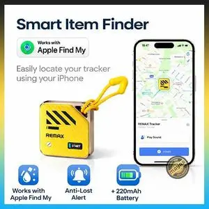 Remax RT-G2306 Smart Global Positioning Anti-Lost Tracker – Localisateur Intelligent Compatible Apple Find My – Batterie 220mAh