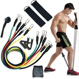 Resistance Majestic fitness kit de Bandes Élastique Fitness Résistance -150 LBS 11 Pièces