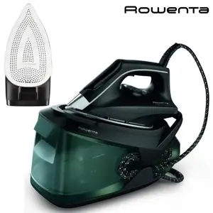 Rowenta Powersteam VR8315 Centre de repassage haute pression 6,2 bars, coup de vapeur de 340 g/min, vapeur continue 120 g/min Semelle MicroSteam avec réservoir 1,7 l et mode Eco pour tous les tissus
