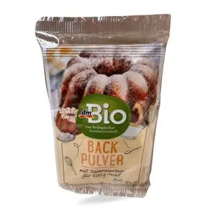 Rossmann enerBiO Levure Chimique Bio au Tartre – 17 g – Sans Gluten – Vegan – Poudre à Lever pour Pâtisserie