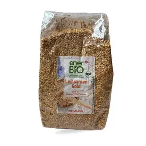 Rossmann enerBiO Graines de Lin Dorées Bio – Riches en Oméga-3 – Source de Fibres – Idéal Pain &amp; Smoothies