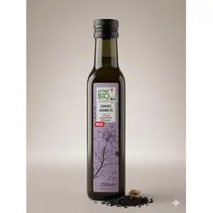 Rossmann Huile de Nigelle (Cumin Noir) Vierge 100% Bio Pressée à Froid - (250 ml)