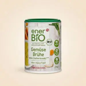 Rossmann Bouillon de Légumes Bio EnerBio 290g - Sans Sucre Ajouté - Sans Gluten - Sans Lactose - 100% Vegan