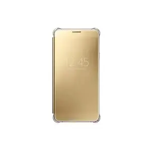 Samsung etui a Rabat Coque Clear View pour Samsung Galaxy A7 2016 (EF-ZA710CFEGWW) - Or