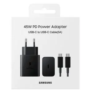 Samsung Chargeur 45W de voyage ultra rapide secteur officiel 45W avec câble USB C to USB C