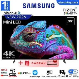 Samsung Smart TV 50'' modèle 2026 - MINI LED M70H 4K - Vision AI - Tizen™