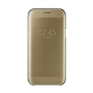 Samsung etui a Rabat Coque Clear View pour Samsung Galaxy A5 2017 (EF-ZA520CFEGWW) - Or
