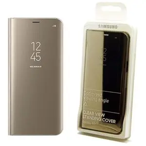 Samsung Clear View Standing Case for Galaxy S8 Plus - Gold