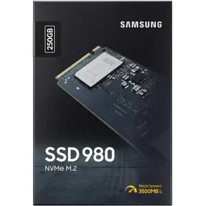 Samsung SSD 980 M.2 PCIe 3.0 NVMe 250GB - Contrôle Thermique Intelligent, Avec Grande Vitesse 3500MBs
