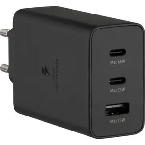 Samsung Chargeur Rapide 65W PD Power Adapter USB C x 2 USB -A Port