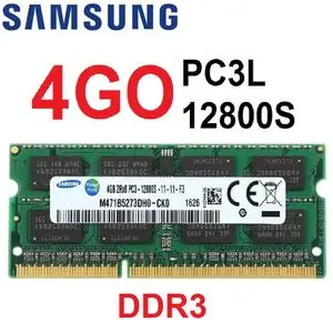 Samsung RAM Pc Portable 4 Go DDR3 PC3L-12800S  Pour PC Portable