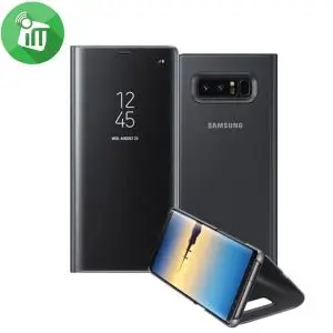 Samsung Étui Originale Societe Clear View Fonction Stand pour Samsug Galaxy S8 plus -Noir