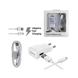 Samsung Chargeur secteur Rapide Quick Fast+Câble Micro USB Pour Smartphones Haute Gamme -EP-TA20EWSUGWW
