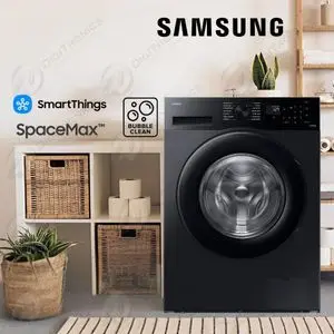 Samsung Machine à laver 8 kg Technologie EcoBubble, Vapeur, Wi-Fi, WW80CGC0EDAB + Garantie 10 ans